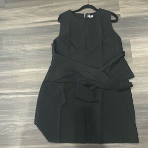 Do+Be Curve Black and Pink Sleeveless Dress 1x